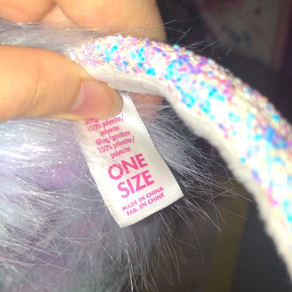 Justice Kids Pastel Furry Sparkle Earmuffs - Picture 5 of 5